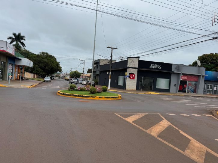 Avenida Antônio de Souza Marcondes na manhã de hoje  em Maracaju