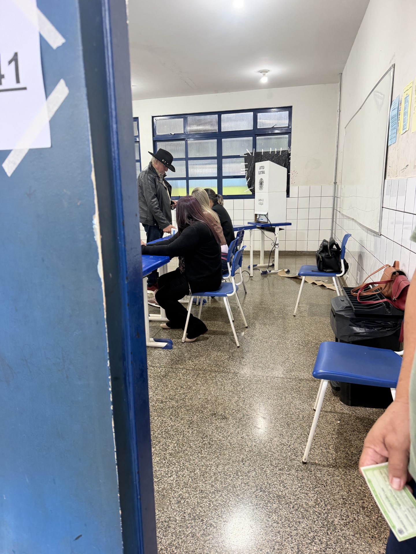 Sessão em um ponto de votação em Maracaju (Hosana de Lourdes)
