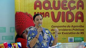 Madrinha da campanha, a primeira-dama Fátima Azambuja