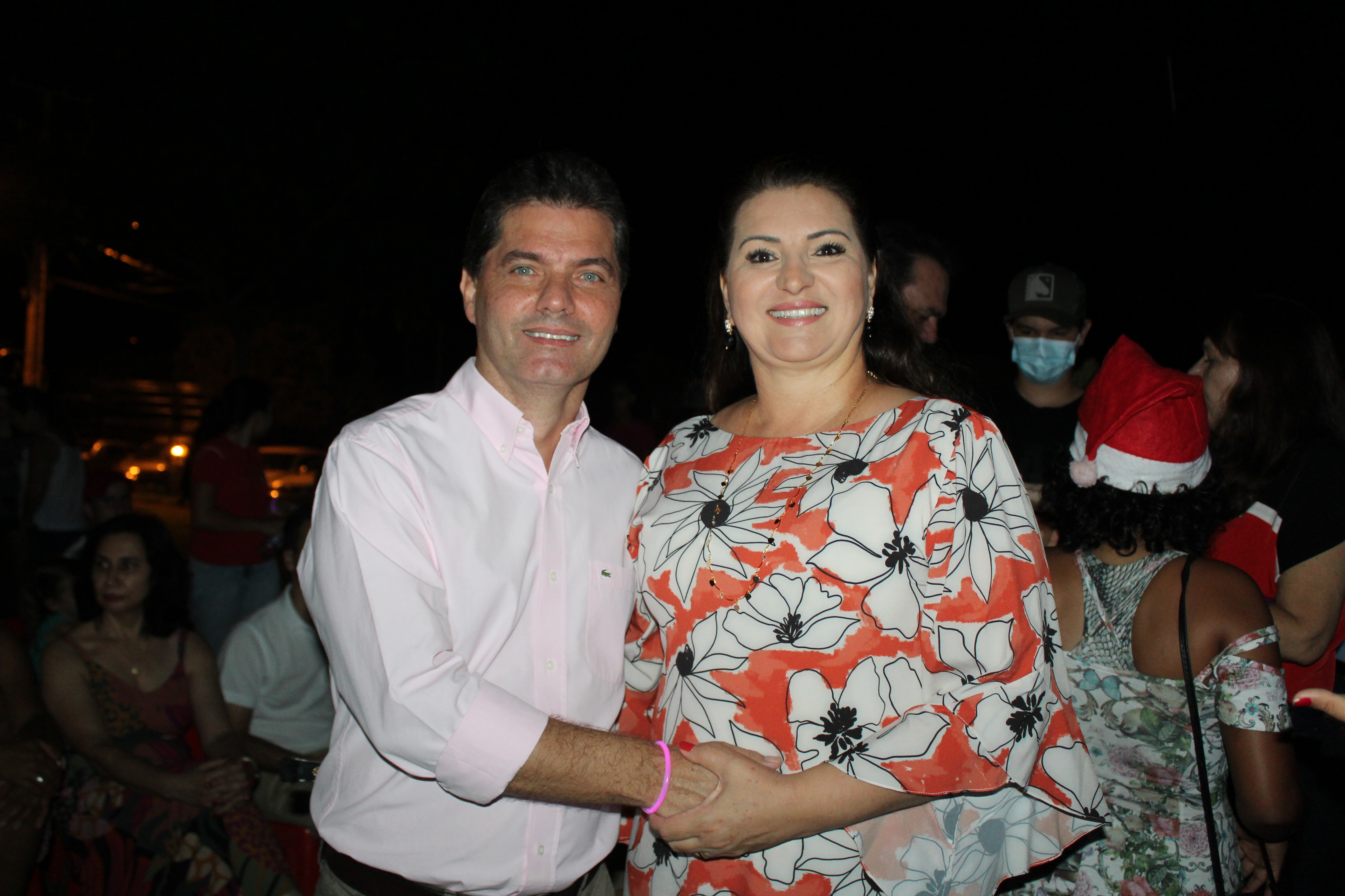 Prefeito Marcos Calderan e a primeira dama Meire - Foto Hosana de Lourdes