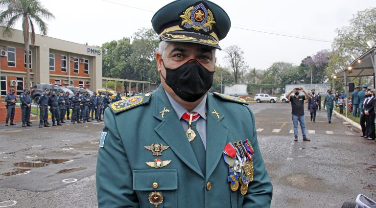 Comandante-geral da PM, coronel Marcos Paulo Gimenez