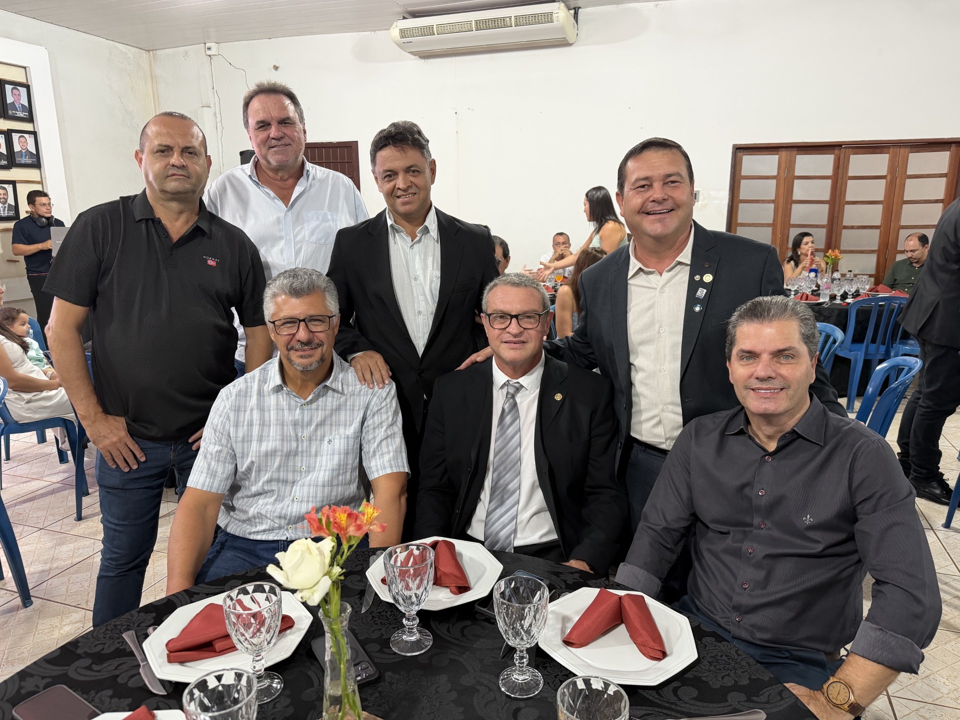 Autoridades no evento de lançamento da Festa da Linguiça (Hosana de Lourdes)