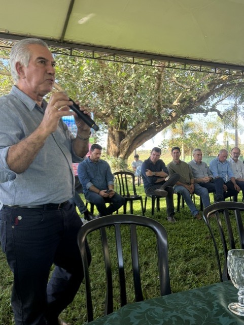 Presidente do PL Reinaldo Azambuja falou da importancia do momento pol&iacute;tico  para o Brasil e Estado. (Foto: Hosana de Lourdes)