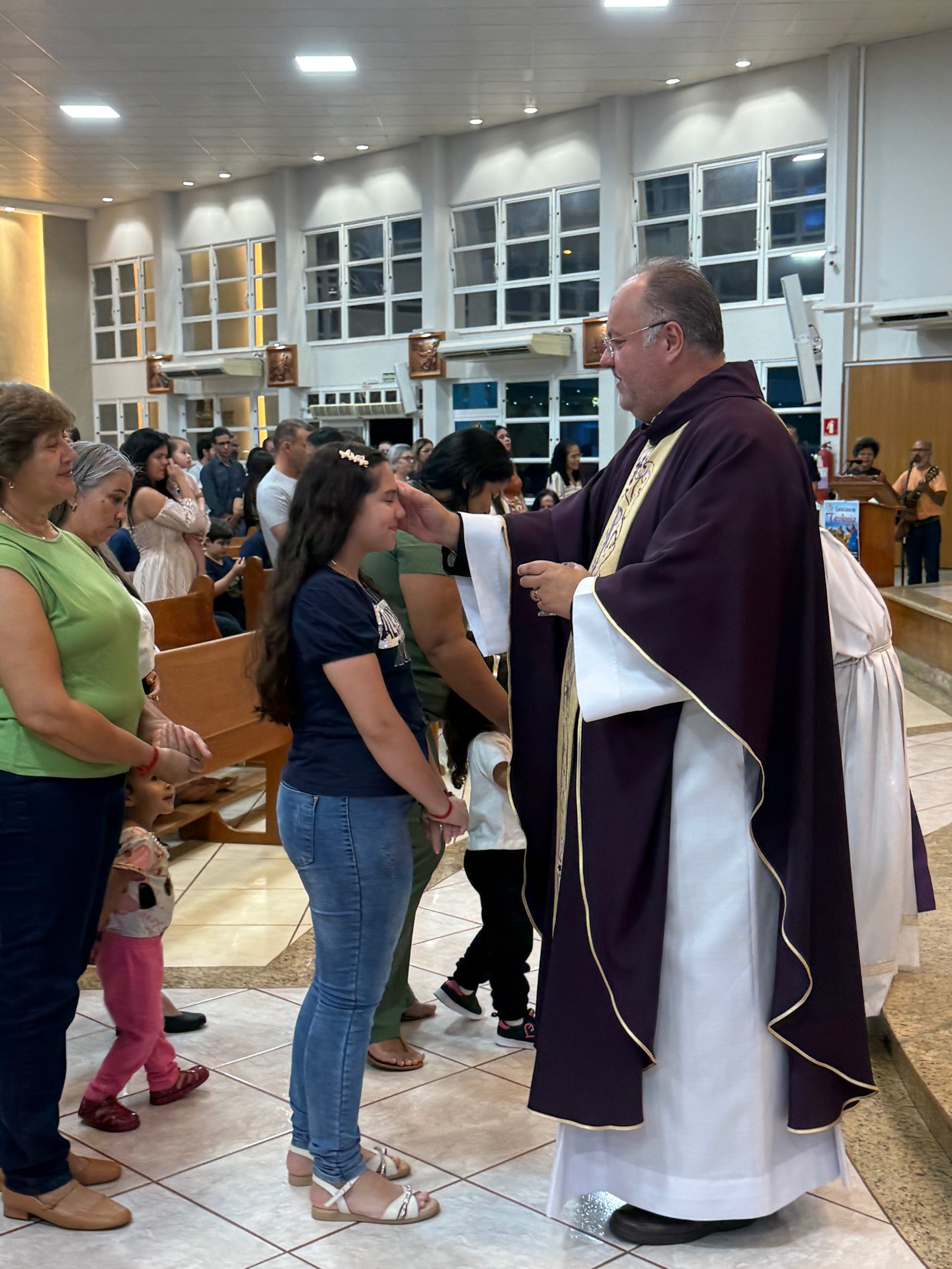 Celebração de Cinzas paroquia Nossa Senhora Aparecida Maracaju (Hosana de Lourdes)