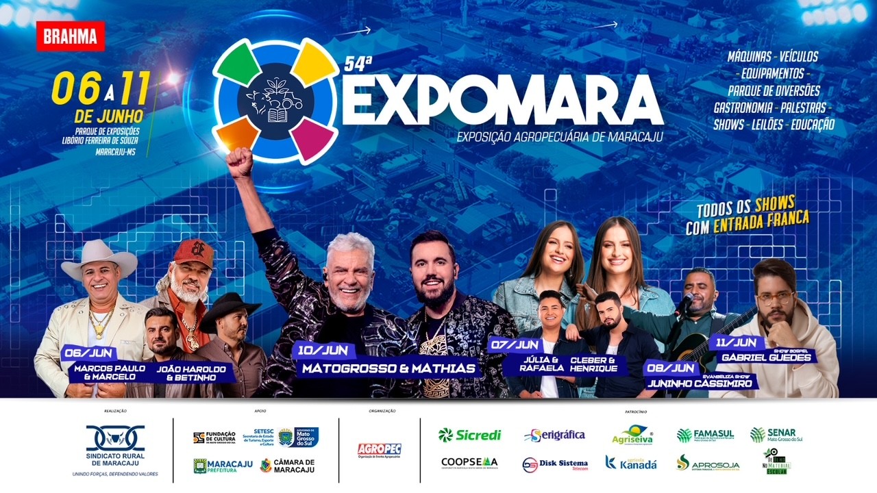 Atrações da Expomara 2025