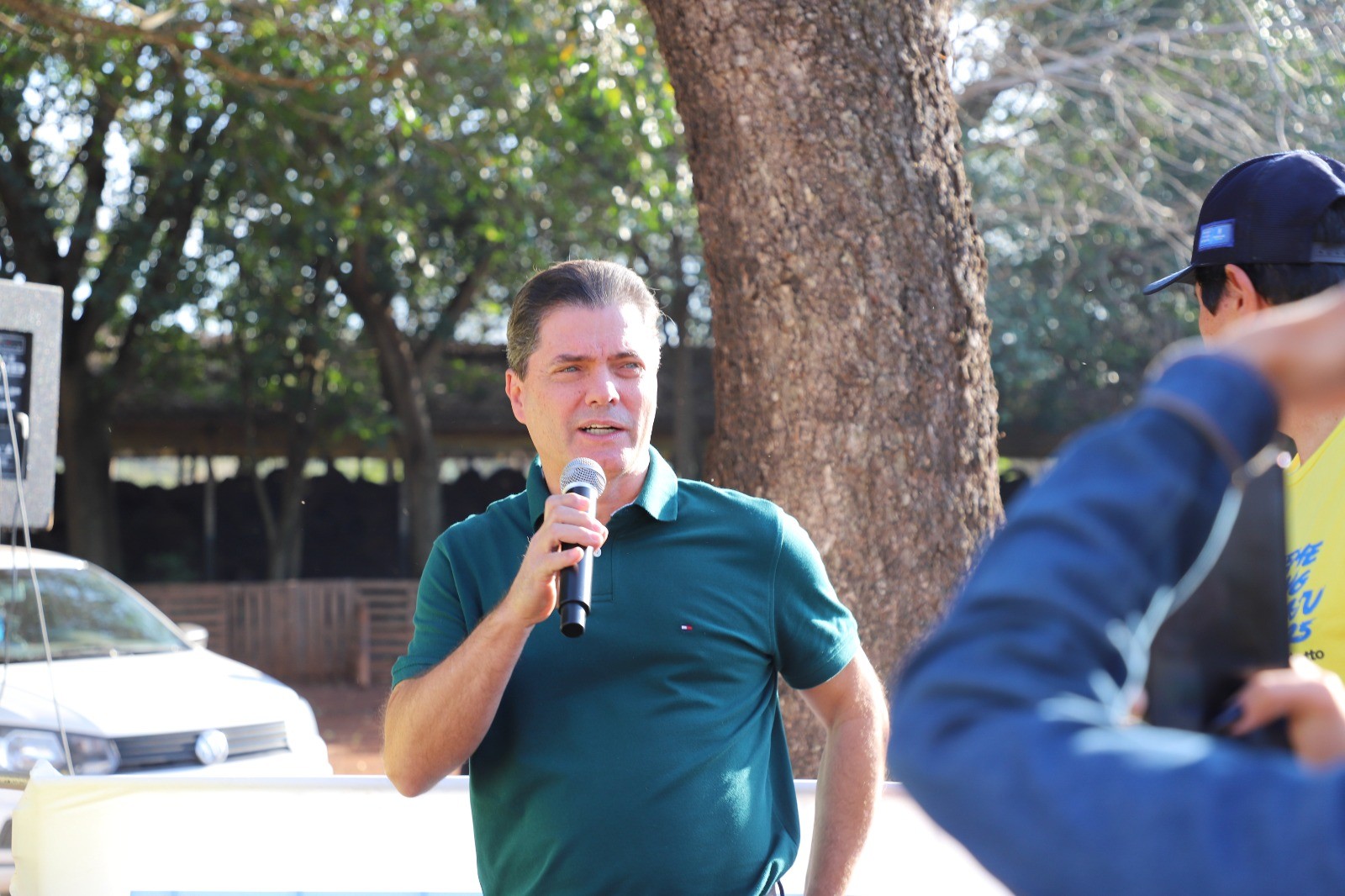 Prefeito Marcos Calderan que esteve presente no evento (foto assessoria) 