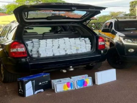 Médico é preso transportando R$ 2,2 milhões em iPhones e iPads