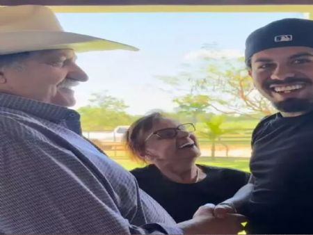 Ana Castela leva Zé Felipe para conhecer avós e curtir fazenda em MS