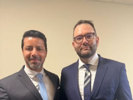 Marco Antonio M. Moraes juiz da comarca de Maracaju com vereador Bruno Barro