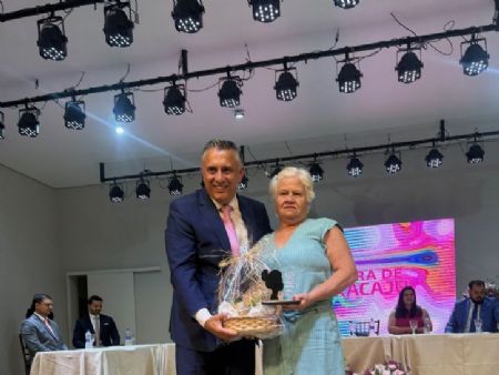 Vereador Rener Barbosa com a mãe Dona Ezilda Barbosa Pache