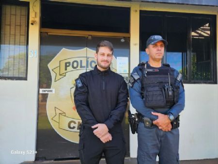 Delegado de PC Pedro Paiva e Comandante da PM Nelson Tolotti na coletiva de imprensa