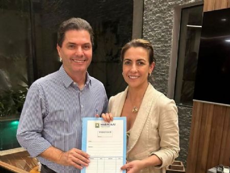 Senadora  Soraya Thronicke com prefeito Marcos Calderan do PSDB