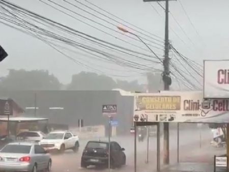 Chuvas atingem MS e levantam alerta para riscos nas estradas Em Maracaju chove desde a madrugaada
