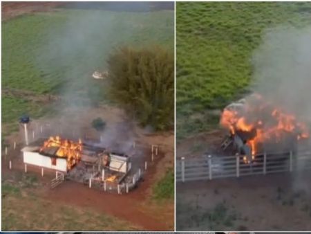 Indígenas Guarani-Kaiowá deixam fazenda em Caarapó e retornam à área de retomada