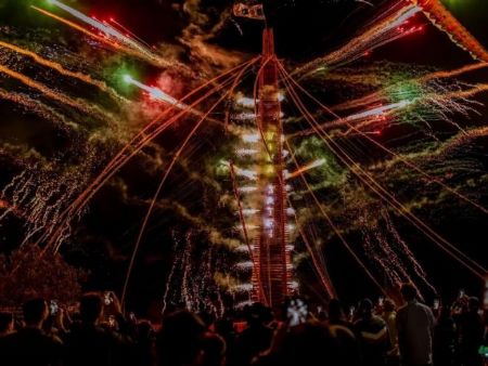 Festa da Fogueira de Jatei  chega à 48ª edição com acendimento de fogueira de 65 metros e estreia histórica de prefeita na coordenação