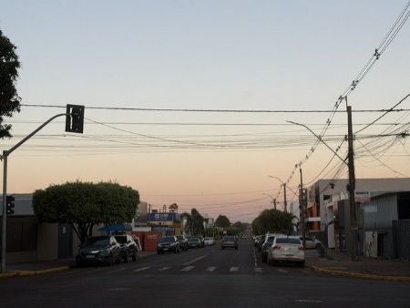 O tempo será firme em Maracaju nesta segunda feira