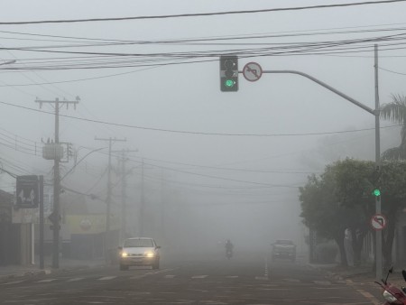 O centro de Maracaju nesta quarta feira, dia 16