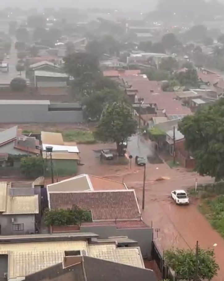 Forram registrados segundo a Fundação MS 145mm de chuva em Maracaju
