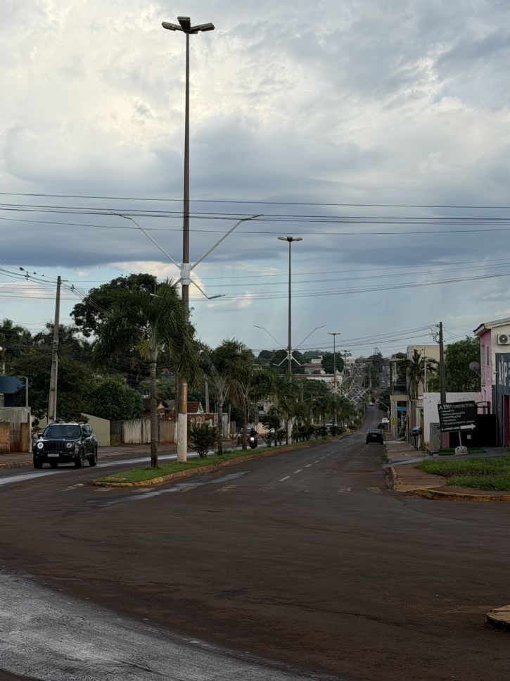 Tempo na cidade de Maracaju na manhã desta segunda-feira, dia 20