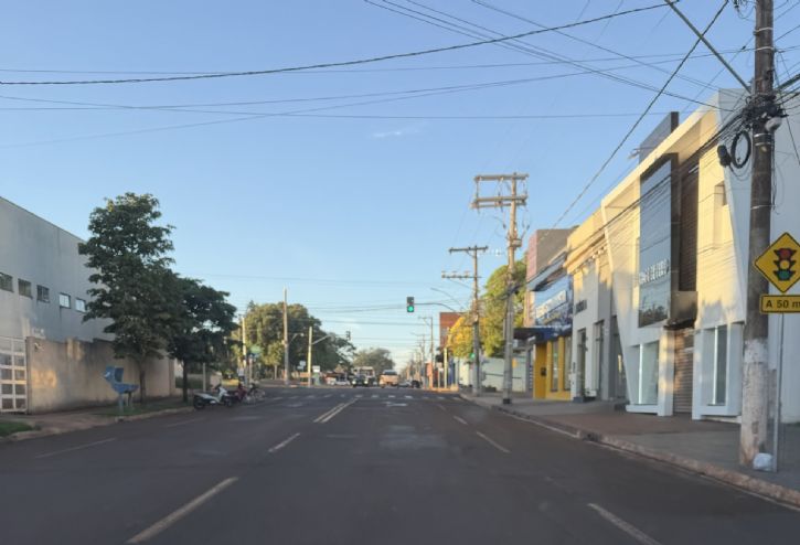 Manhã de domingo na cidade de Maracaju