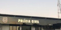 Fachada da delegacia de Maracaju. (Foto: Divulgação)
