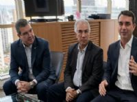 Flávio, Riedel e Azambuja: ação produtiva pela unidade das forças de direita.