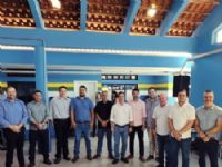 Autoridades durante a inauguração do CIEI em Vista Alegre