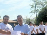 Prefeito Marcos Calderan e autoridades prestigiam cerimônia de Juramento à Bandeira em Maracaju