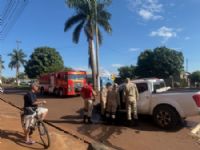 O motorista foi encaminhado ao Hospital de Maracaju