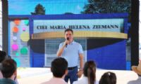 Prefeito Marcos em assinatura da ordem de serviço. (Foto: Divulgação)