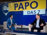 Prefeito Marcos Calderan durante entrevista no Papo das 07 na manhã desta segunda feira em Campo Grande