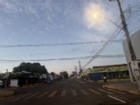 Avenida 11 de JUnho em Maracaju na manhã desta quarta feira