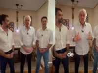 Ronaldo Caiado ao lado de Leite e Ratinho Jr.  Foto: Reprodução/Instagram