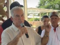 Reinaldo Azambuja no Clube Acatama em Maracaju na manhã deste sábado