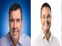 Candidatos Eduardo Riedel e Fábio Trad, 1° e 2° lugares na pesquisa, respectivamente. (Fotos: Divulgação)